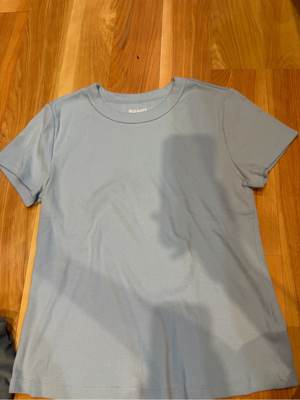 Old Navy Light Blue Short-Sleeve Ribbed Tee
